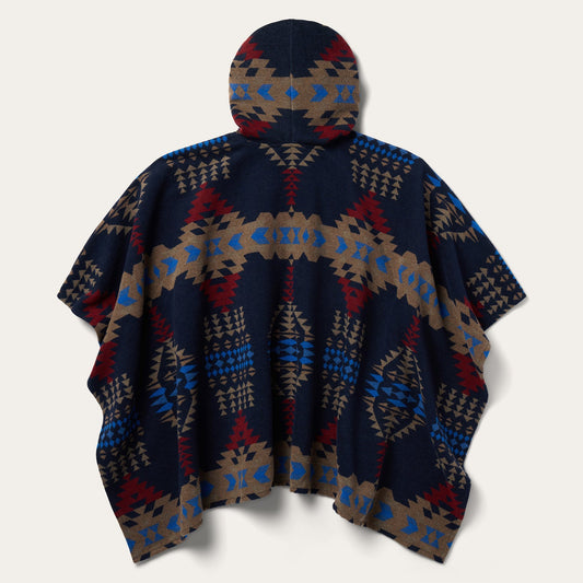 Hooded Serape Blanket Wrap Women
