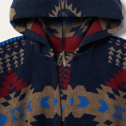 Hooded Serape Blanket Wrap Women