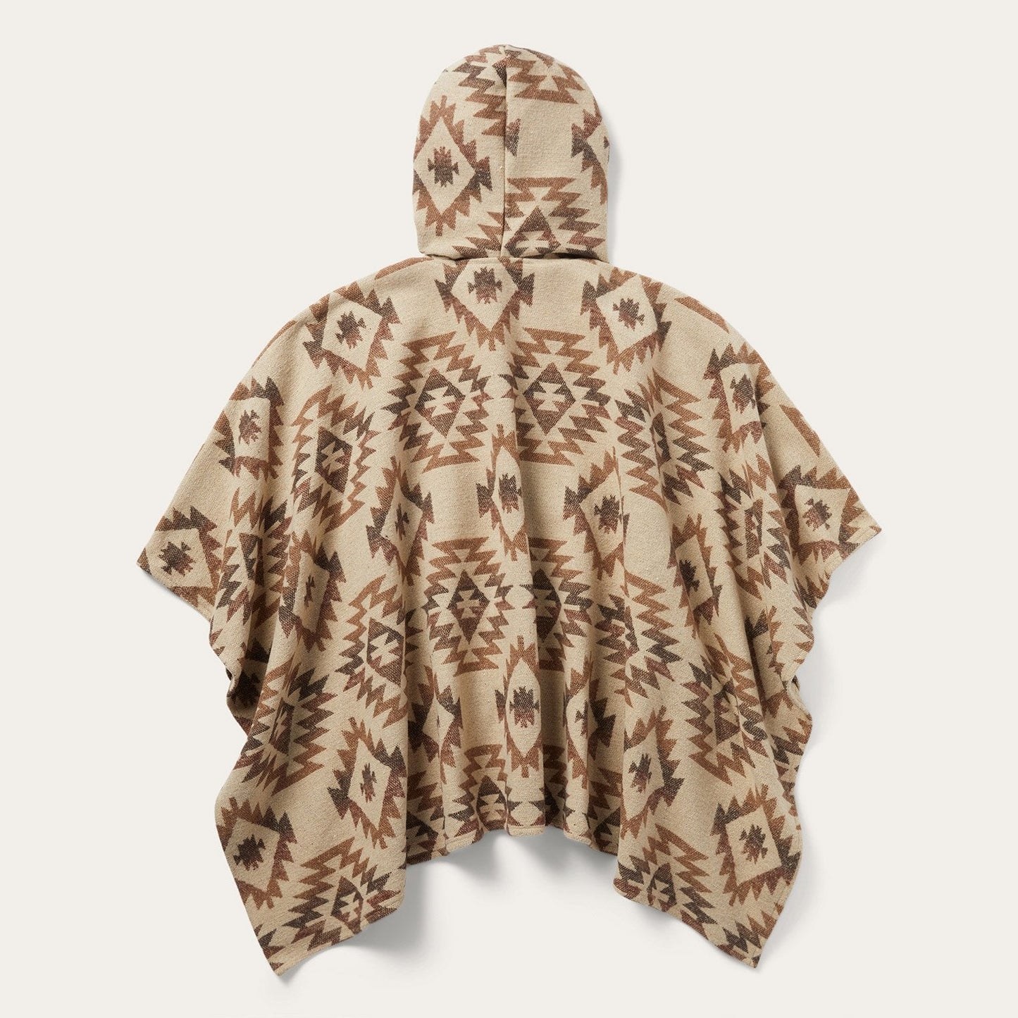 Tan Aztec Poncho Women