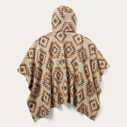 Tan Aztec Poncho Women