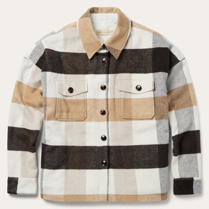 Oversize Plaid Shirt Jacket Women
