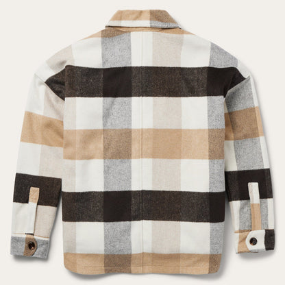 Oversize Plaid Shirt Jacket Women