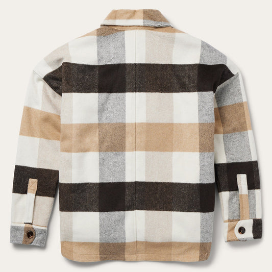 Oversize Plaid Shirt Jacket Women