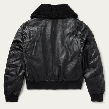 Leather Bomber Jacket Women