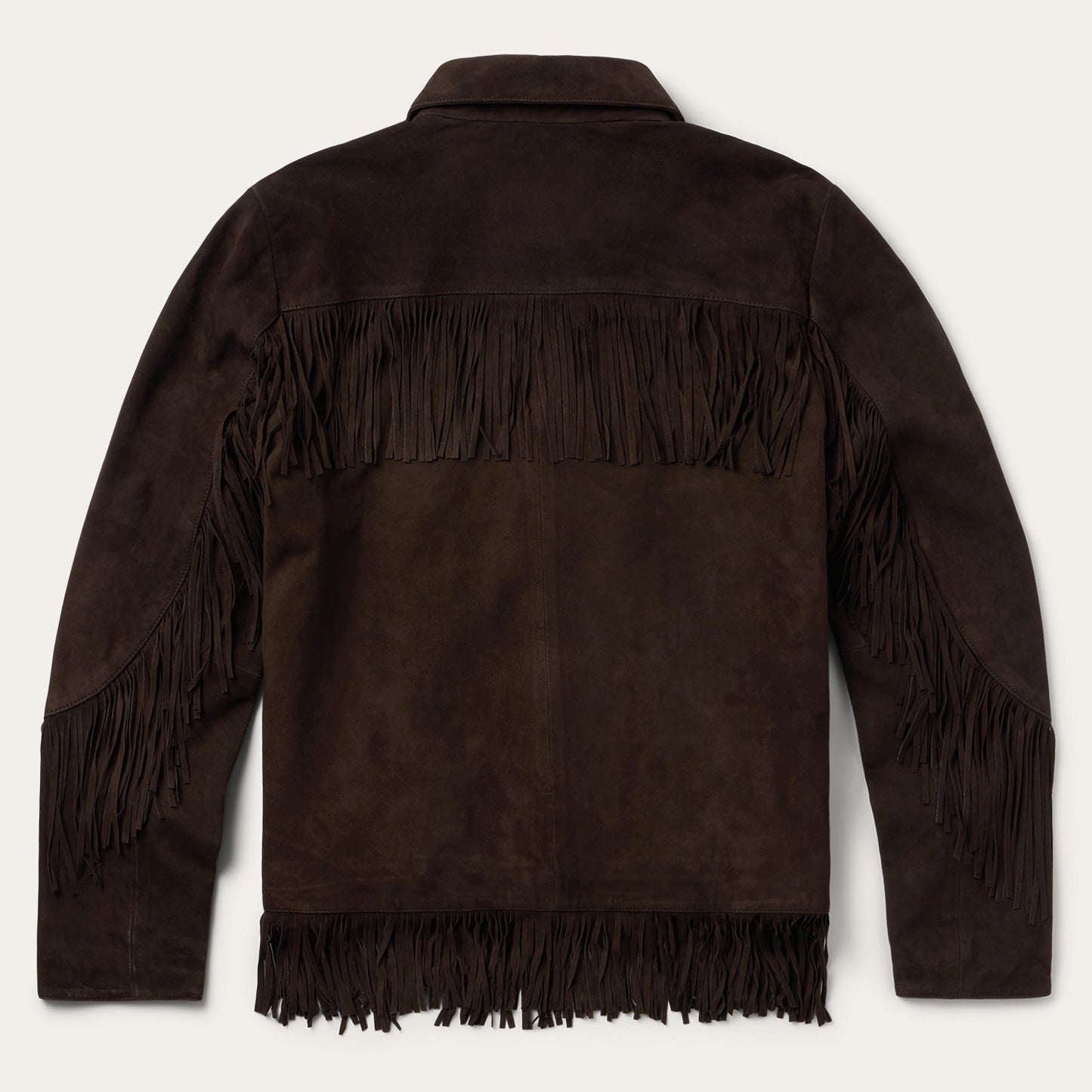 Two Pocket Fringe Suede Jacket Women