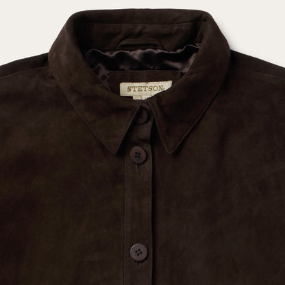 Two Pocket Fringe Suede Jacket Women