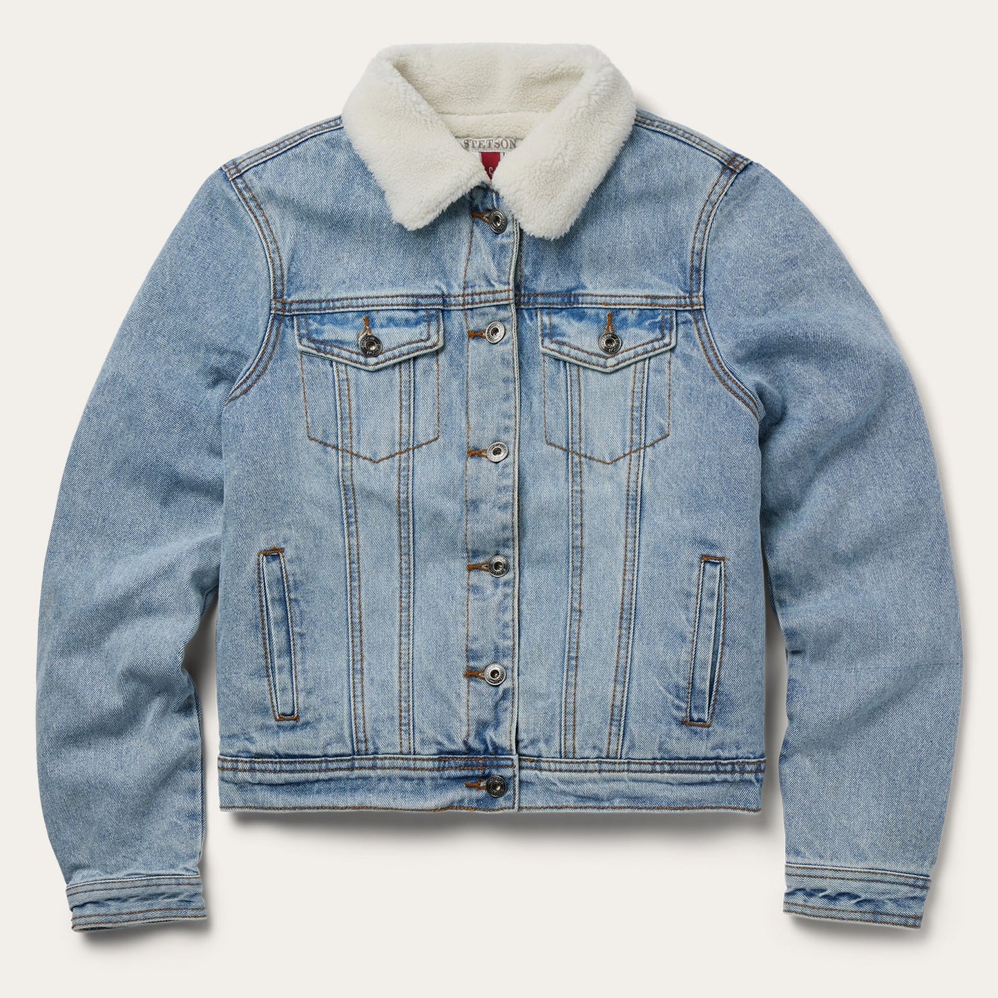 Denim Sherpa Lined Jacket Women