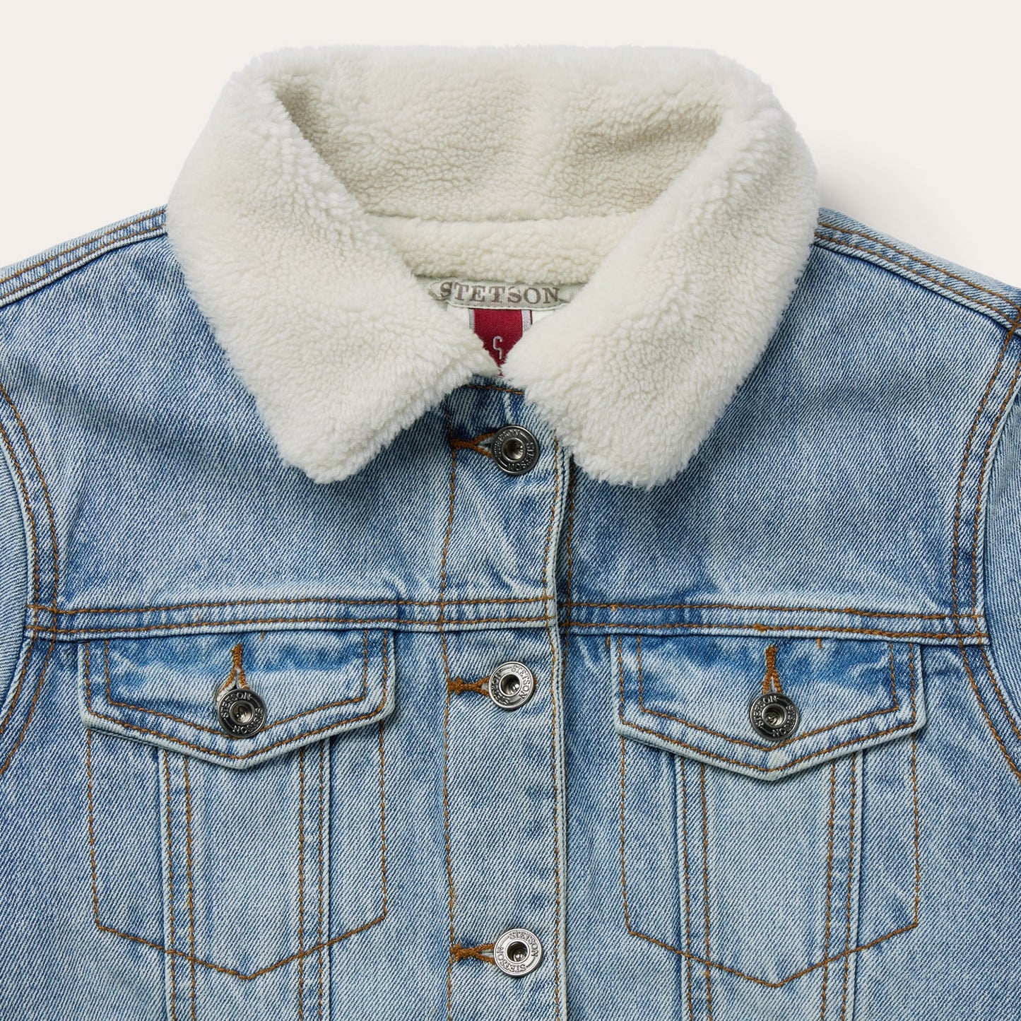 Denim Sherpa Lined Jacket Women