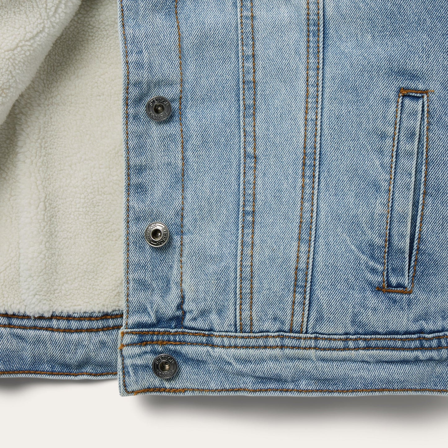 Denim Sherpa Lined Jacket Women