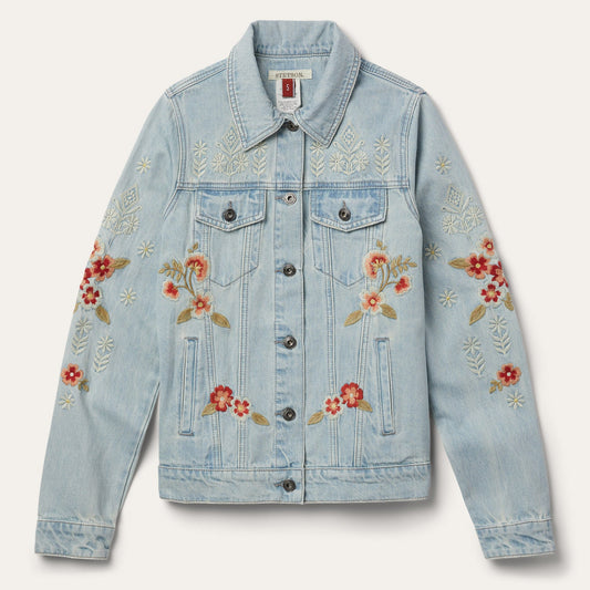 Embroidered Denim Jacket Women