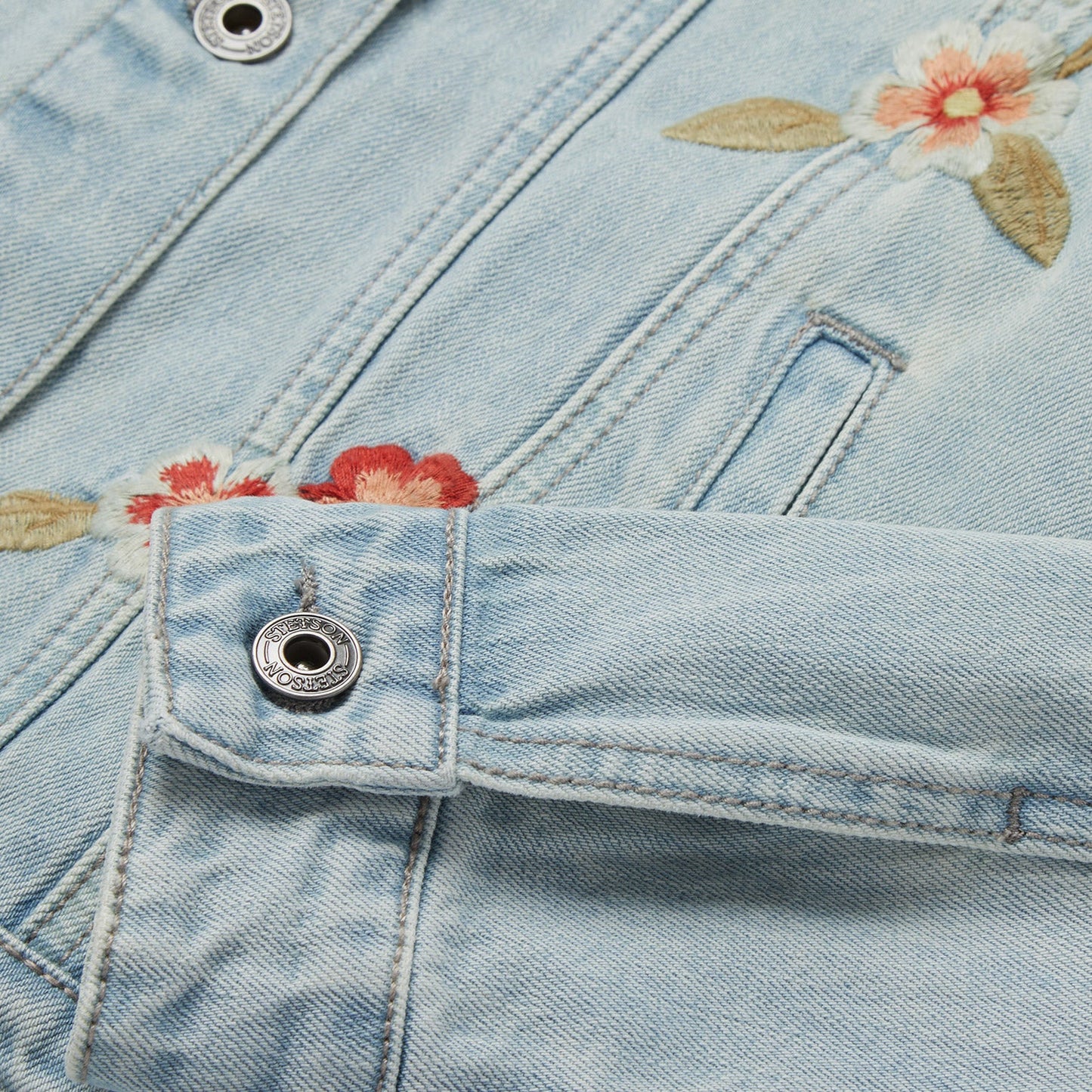 Embroidered Denim Jacket Women