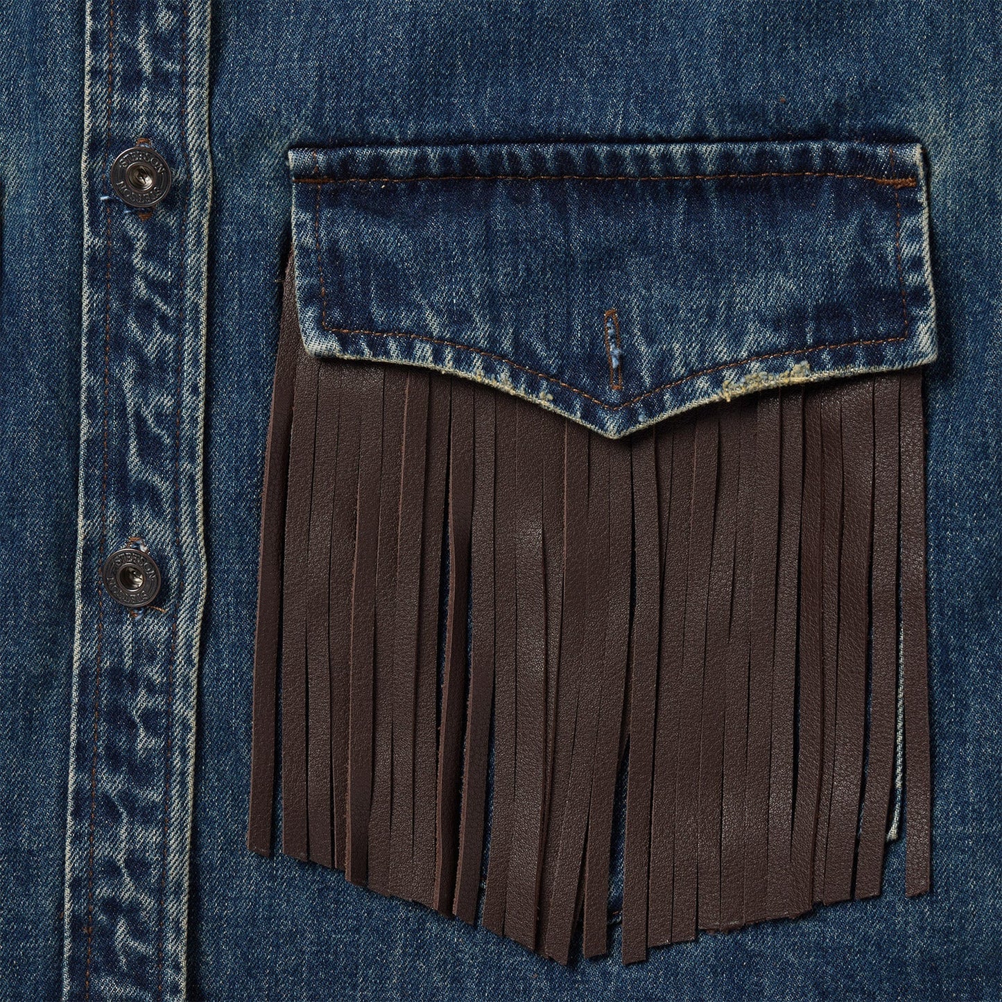 Dark Denim Fringe Jacket Women
