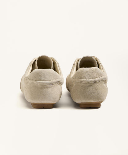Split-leather trainers