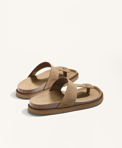 Suede T-bar Sandal