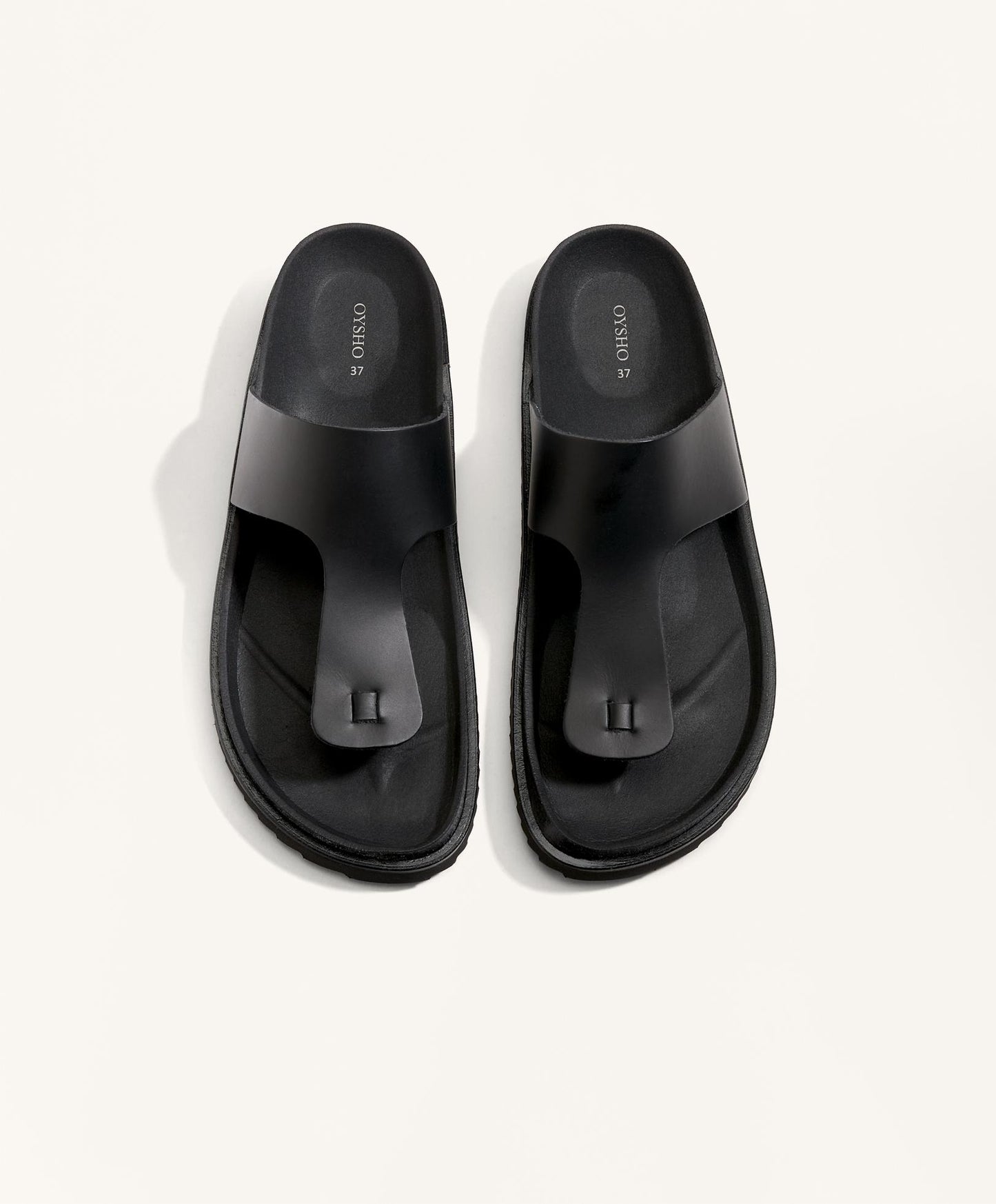 T-cut leather sandals