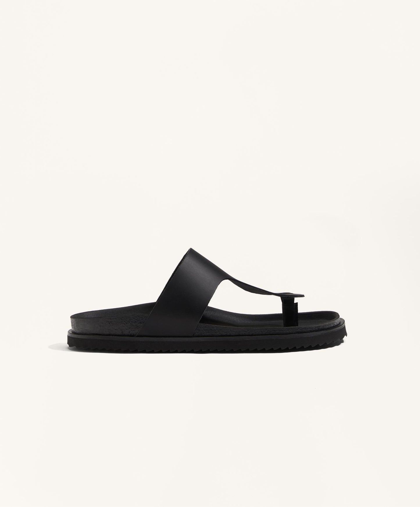 T-cut leather sandals