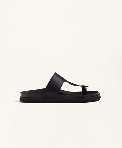 T-cut leather sandals