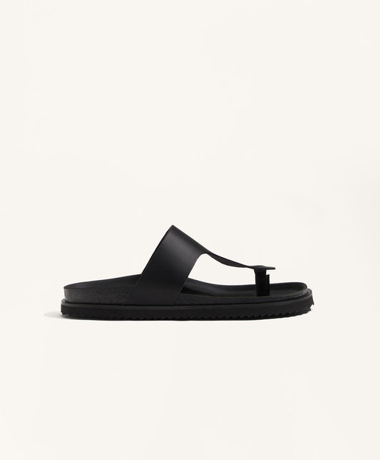 T-cut leather sandals