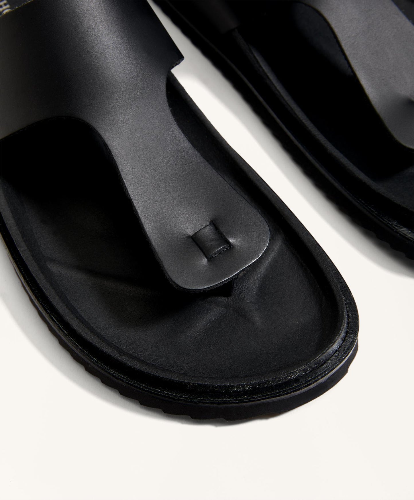 T-cut leather sandals