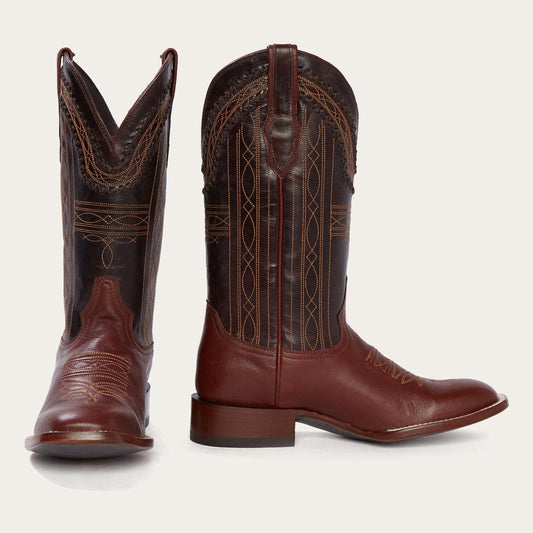 Denver Brown Goat Hand Stitched Cowboy Boot Men