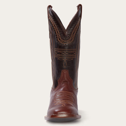 Denver Brown Goat Hand Stitched Cowboy Boot Men
