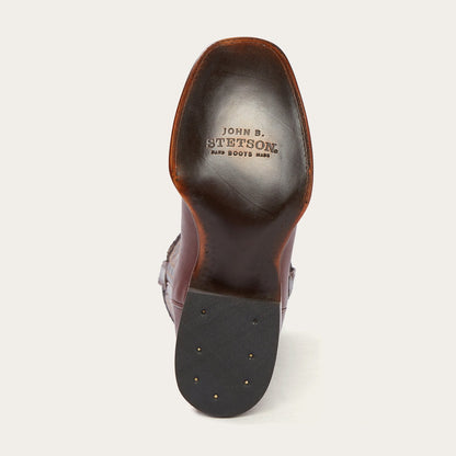 Denver Brown Goat Hand Stitched Cowboy Boot Men