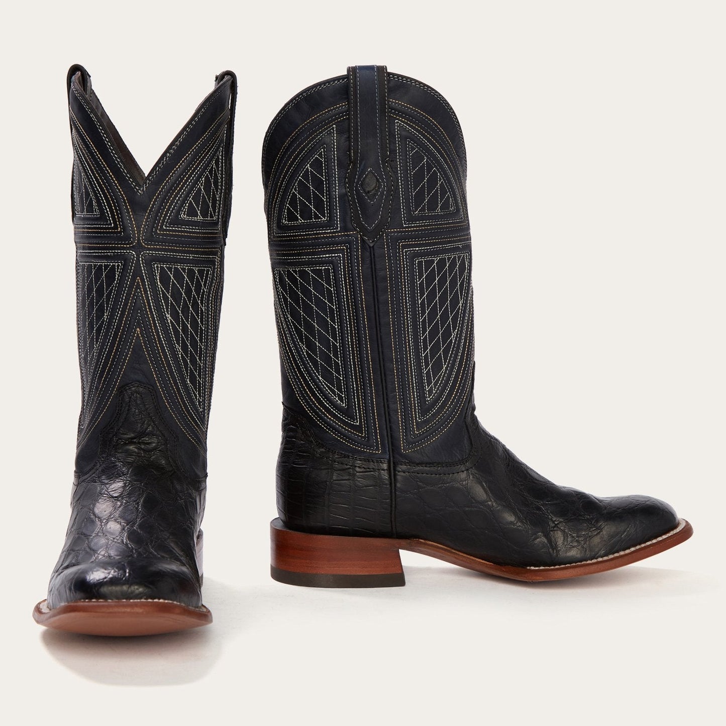 Black Falls Alligator Cowboy Boot Men