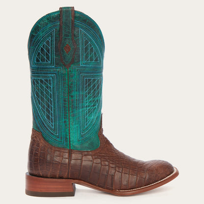 Big Horn Tobacco Alligator Cowboy Boot Men