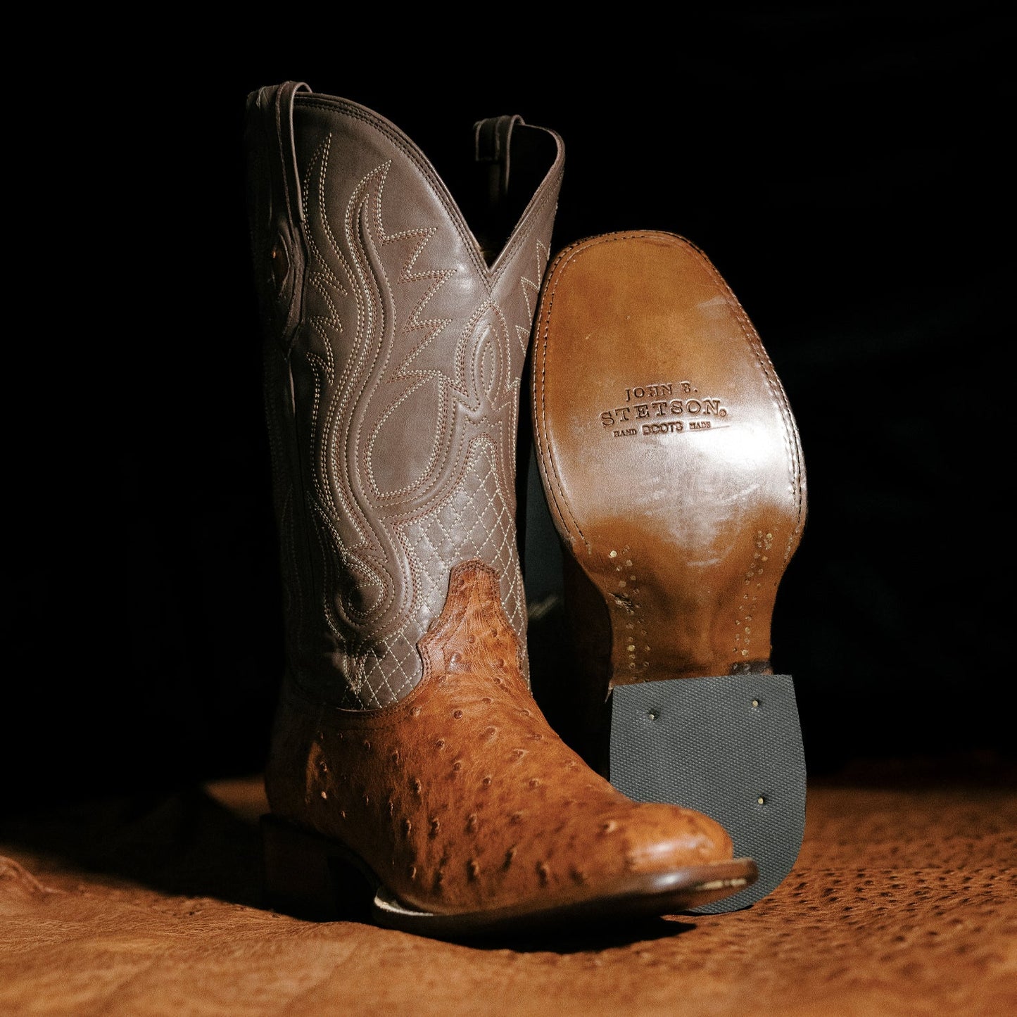 Ozzy Ostrich Boot Men