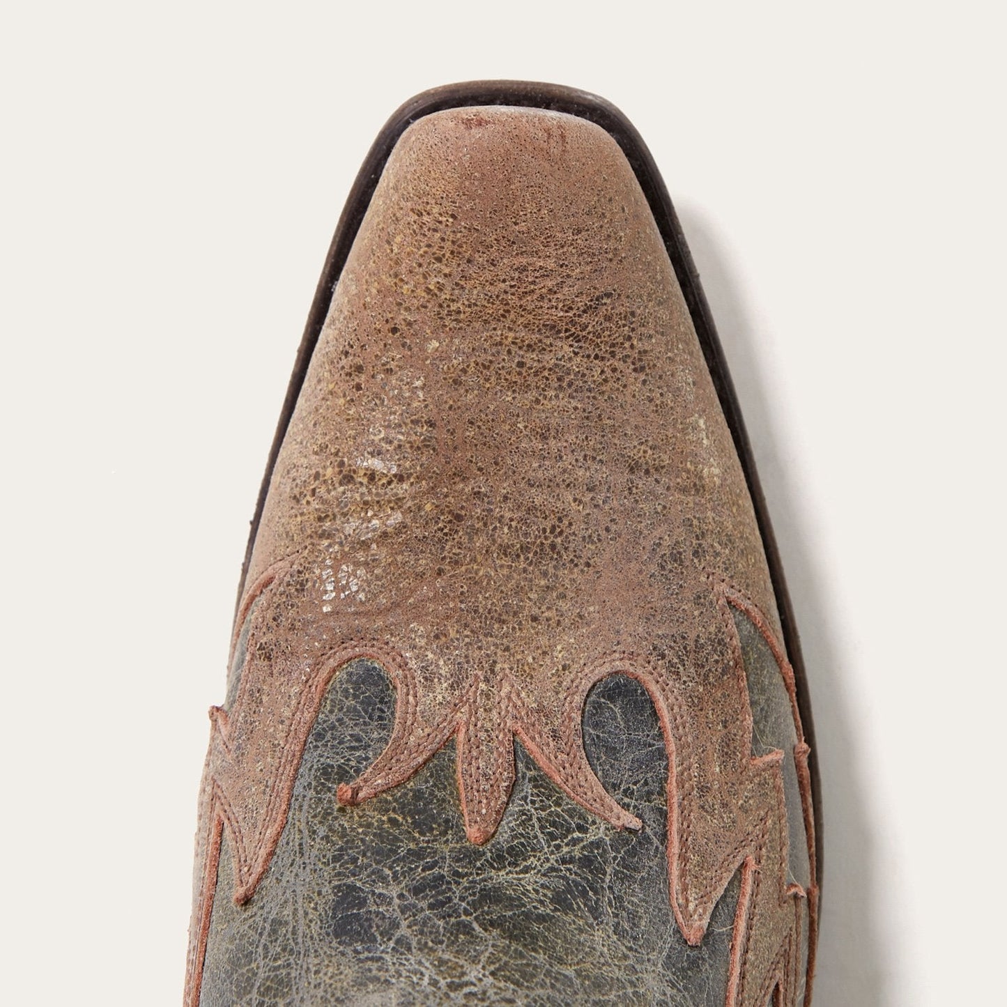 Sundance Kid Washed Crater Black Cowboy Boot Men