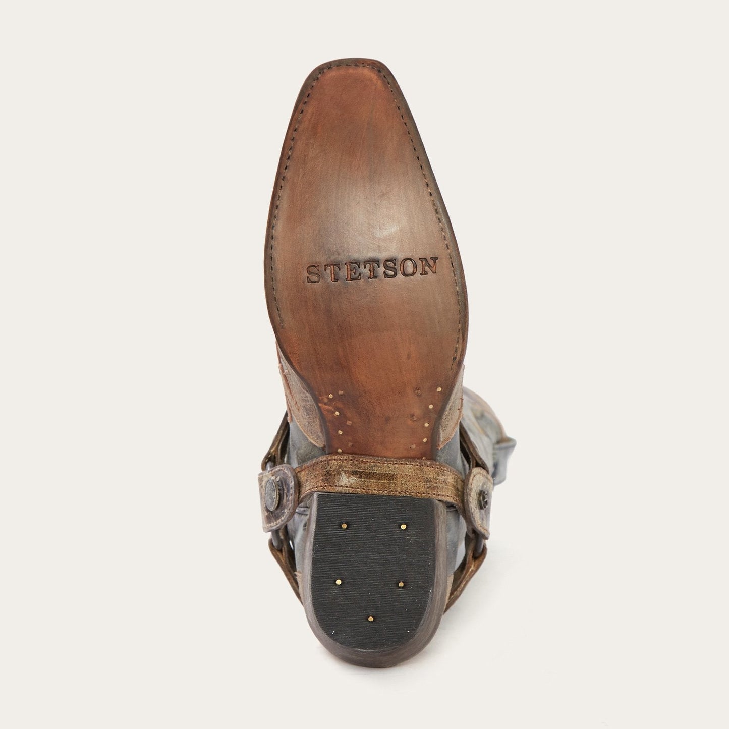 Sundance Kid Washed Crater Black Cowboy Boot Men