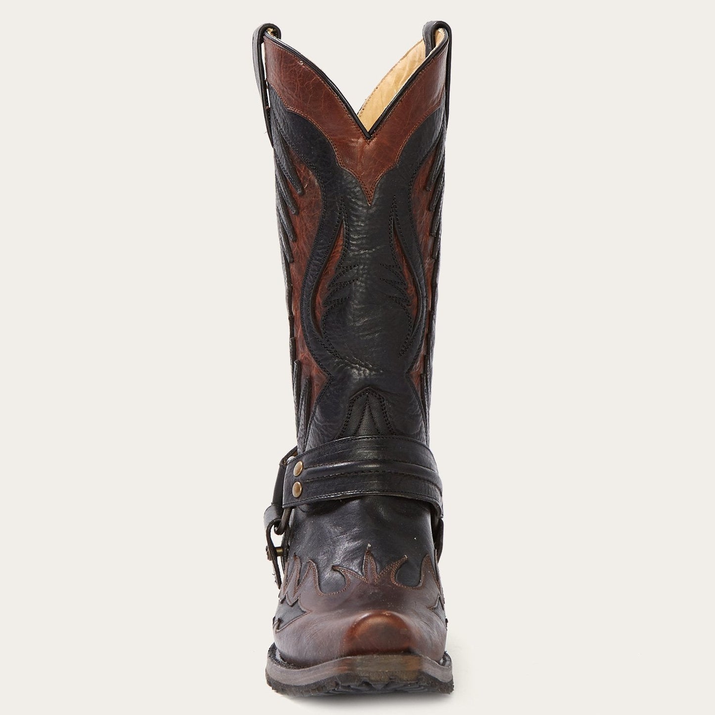 Biker Outlaw Oiled Leather Cowboy Boot Men