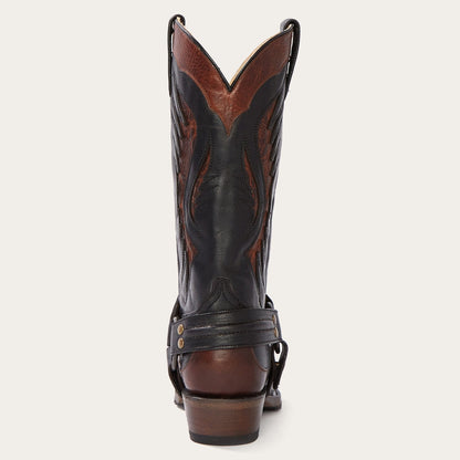 Biker Outlaw Oiled Leather Cowboy Boot Men