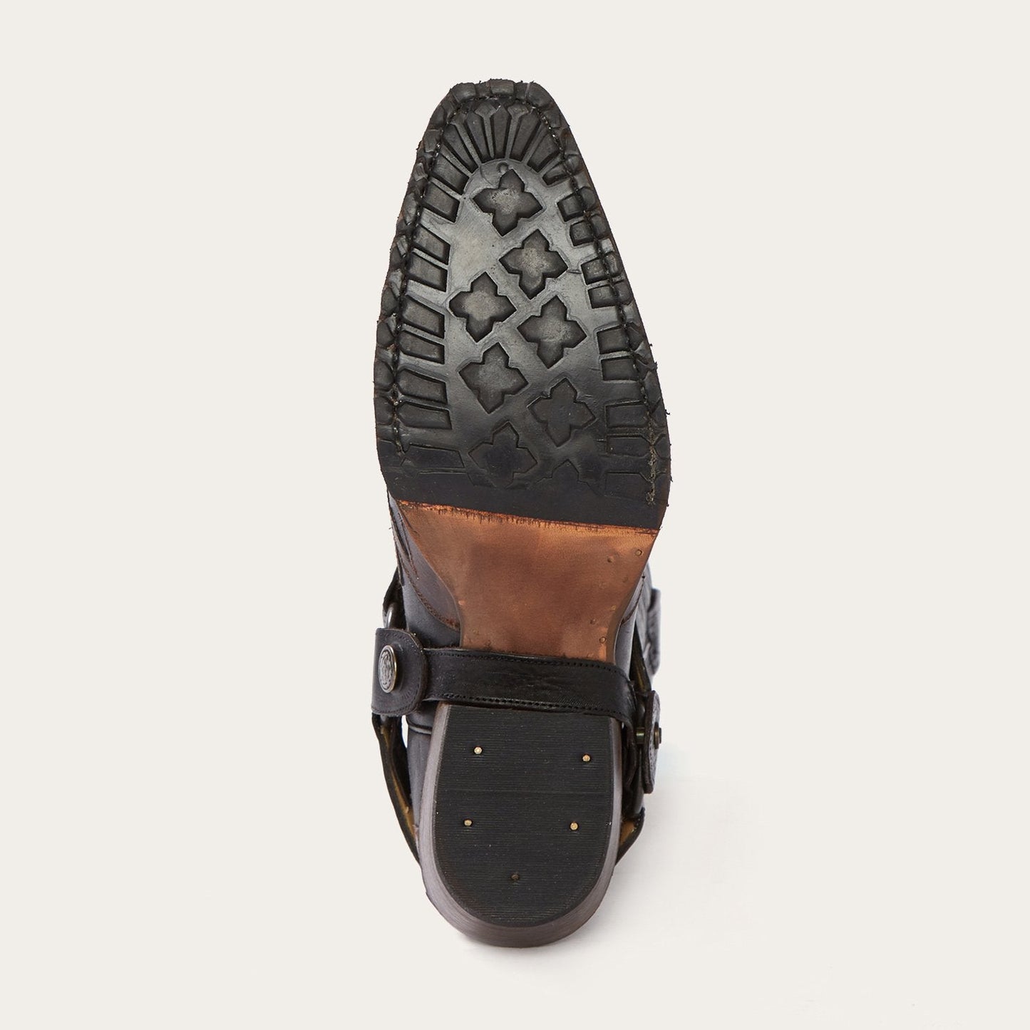 Biker Outlaw Oiled Leather Cowboy Boot Men