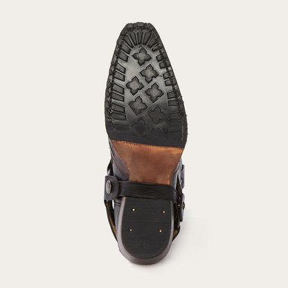 Biker Outlaw Oiled Leather Cowboy Boot Men