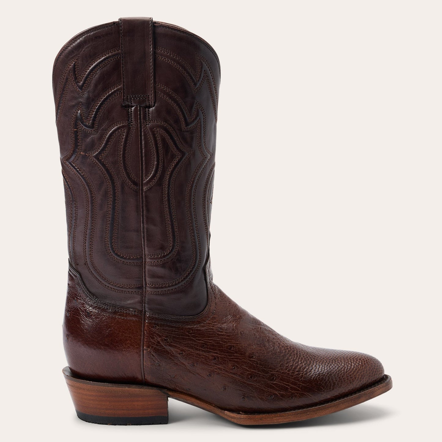 Wyatt Smooth Ostrich Boots Men
