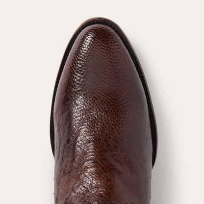 Wyatt Smooth Ostrich Boots Men