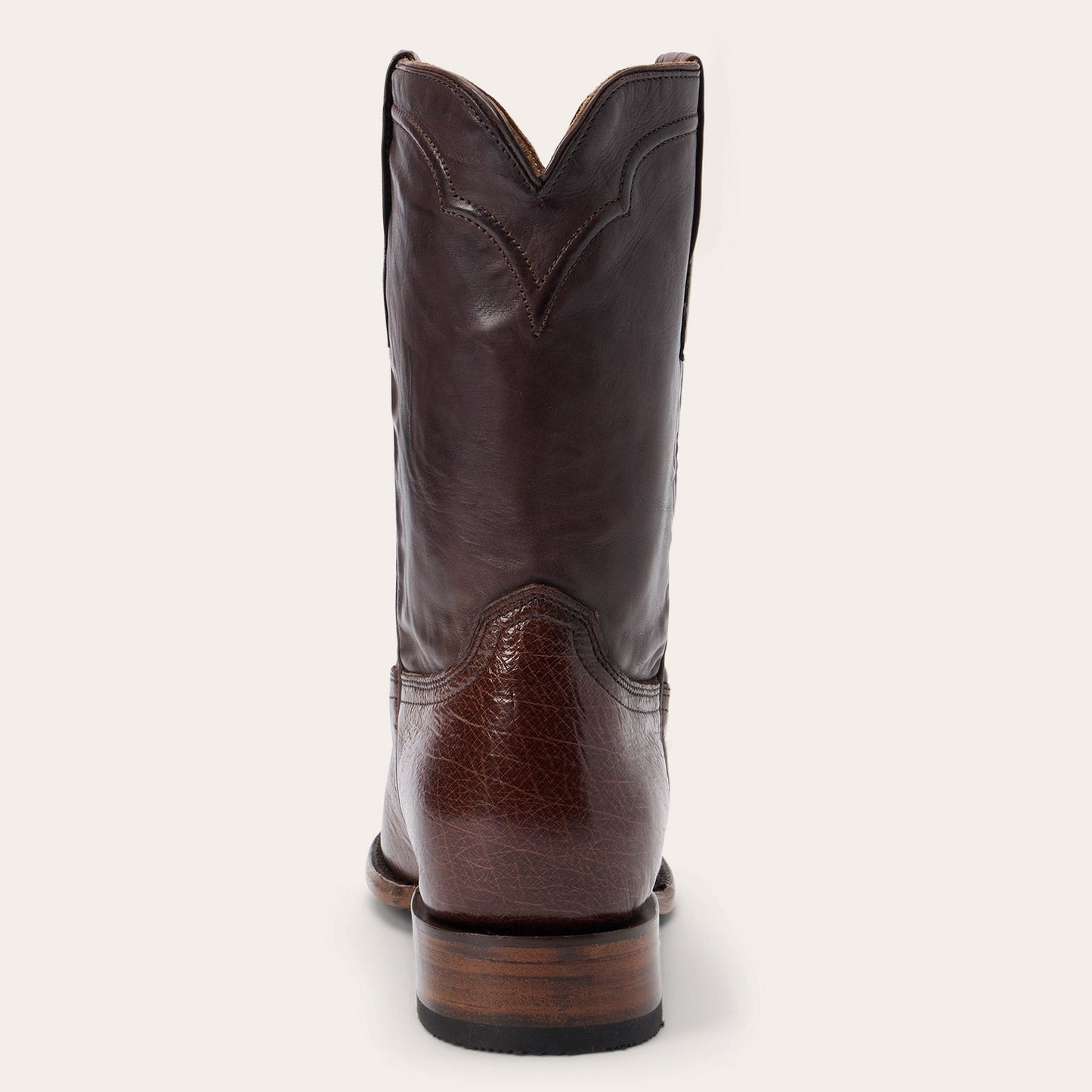 Clay Smooth Ostrich Roper Boots Men
