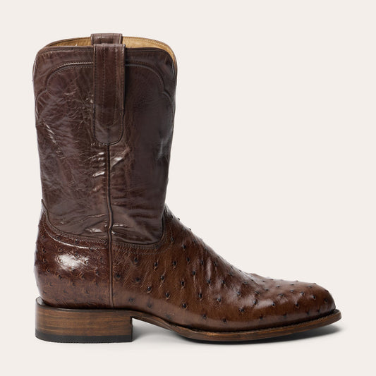 Austin Ostrich Roper Boots Men