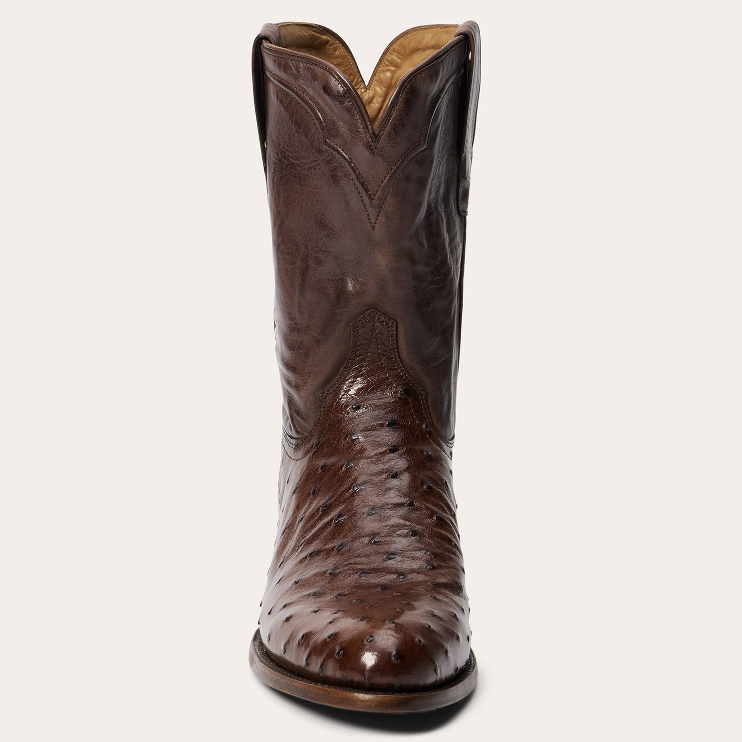 Austin Ostrich Roper Boots Men