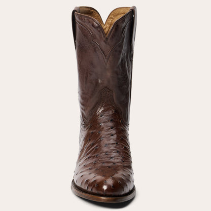 Austin Ostrich Roper Boots Men