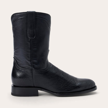 Clay Smooth Ostrich Roper Boots Men