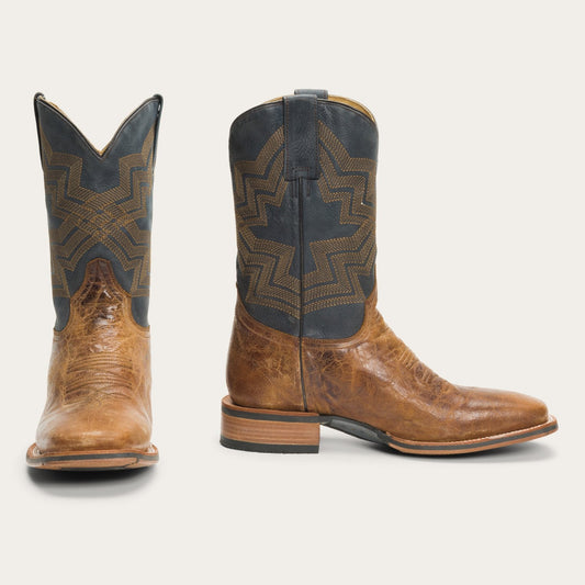 Goddard Burnished Blue & Brown Leather Boot Men
