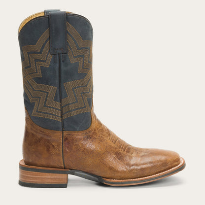 Goddard Burnished Blue & Brown Leather Boot Men