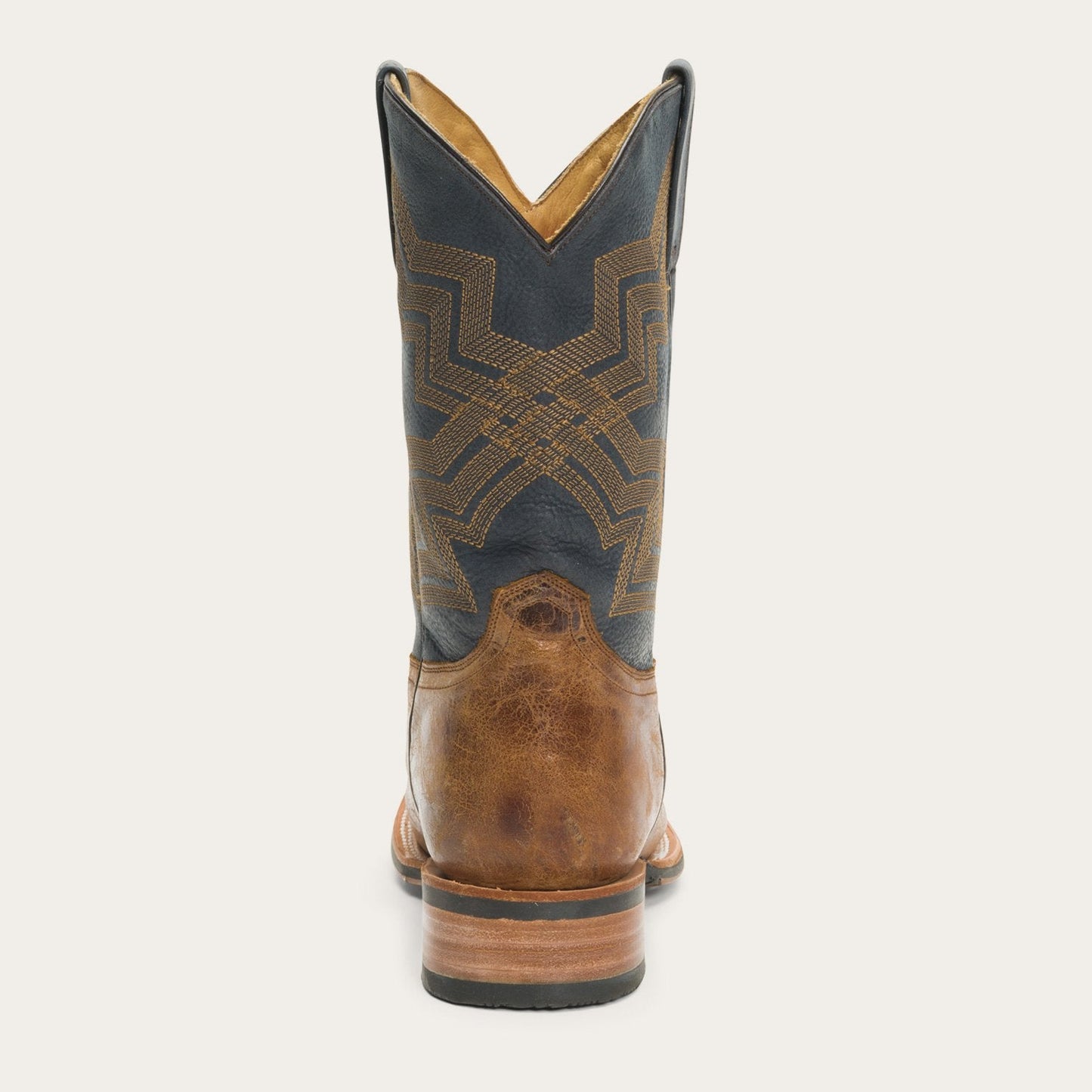 Goddard Burnished Blue & Brown Leather Boot Men