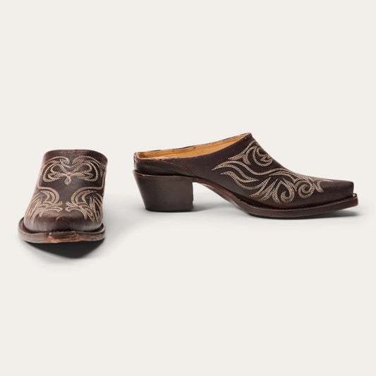 Adley Vintage Finished Leather Mules Women