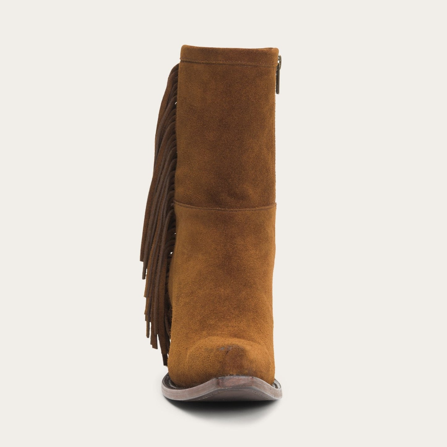 Halle Suede Fringe Side Zip Boot Women