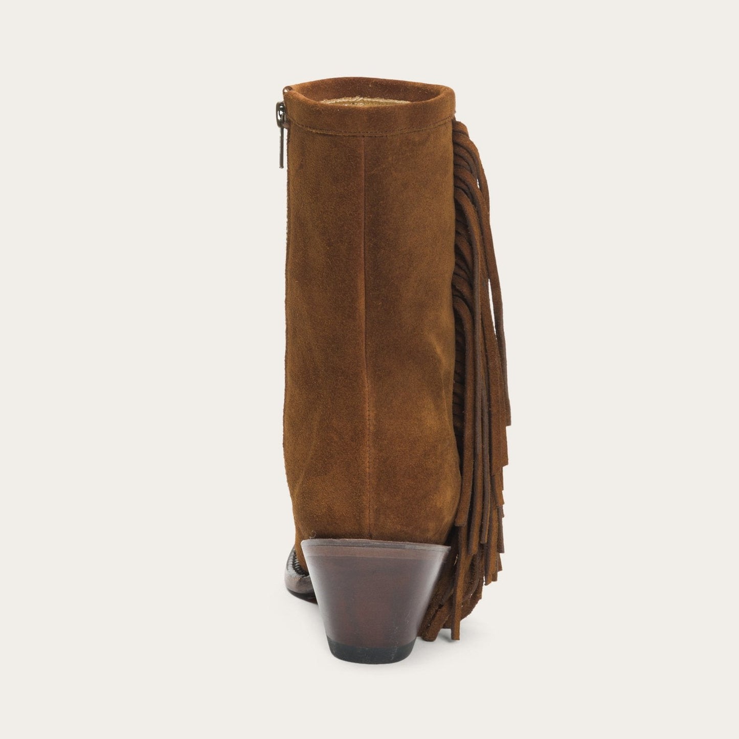 Halle Suede Fringe Side Zip Boot Women