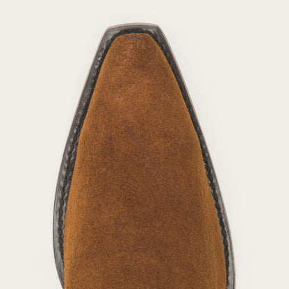Halle Suede Fringe Side Zip Boot Women