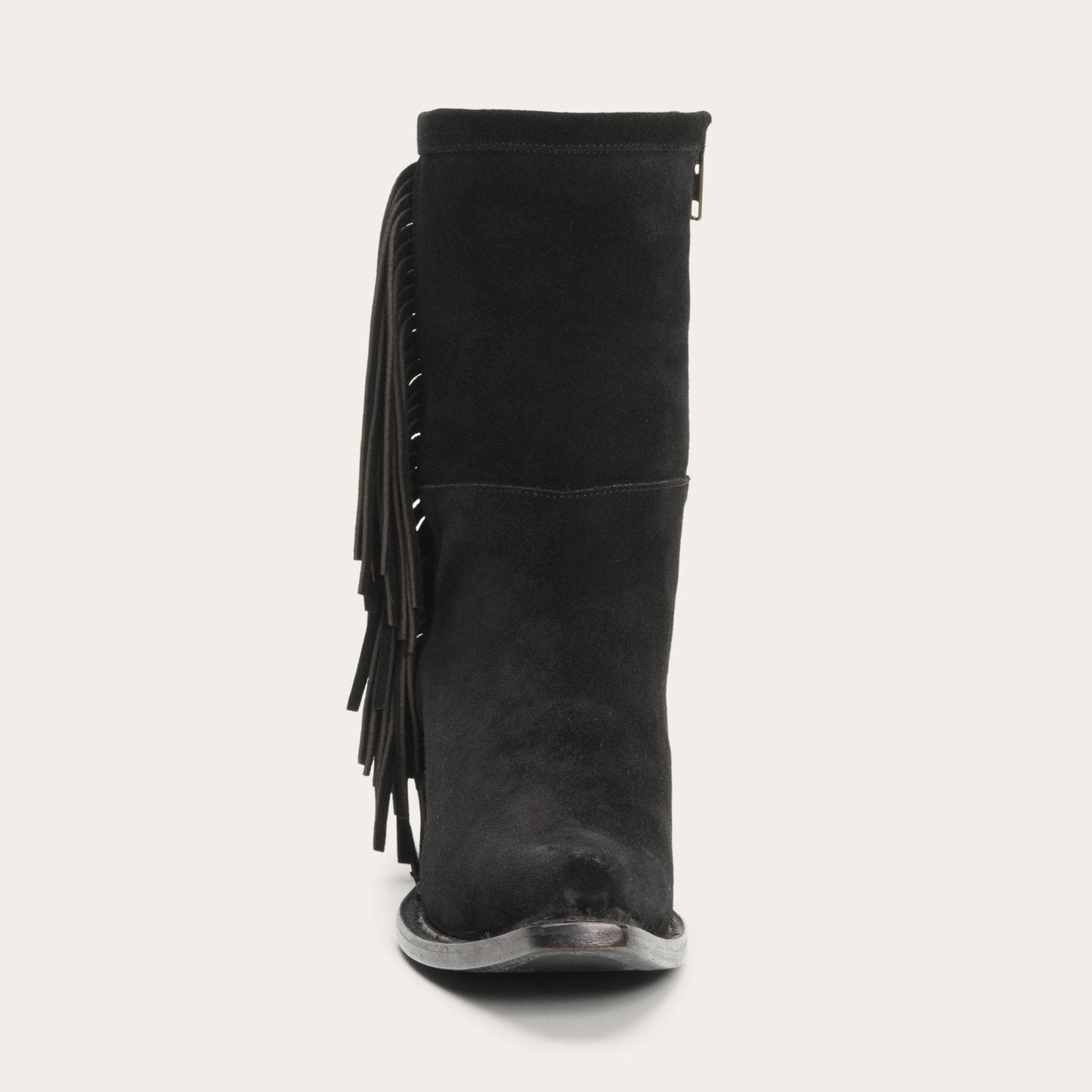 Halle Suede Fringe Side Zip Boot Women
